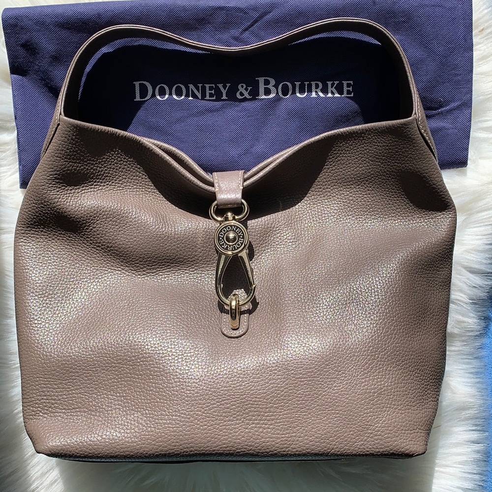 Dooney & Bourke Belvedere Pebbled Leather Large Hobo
